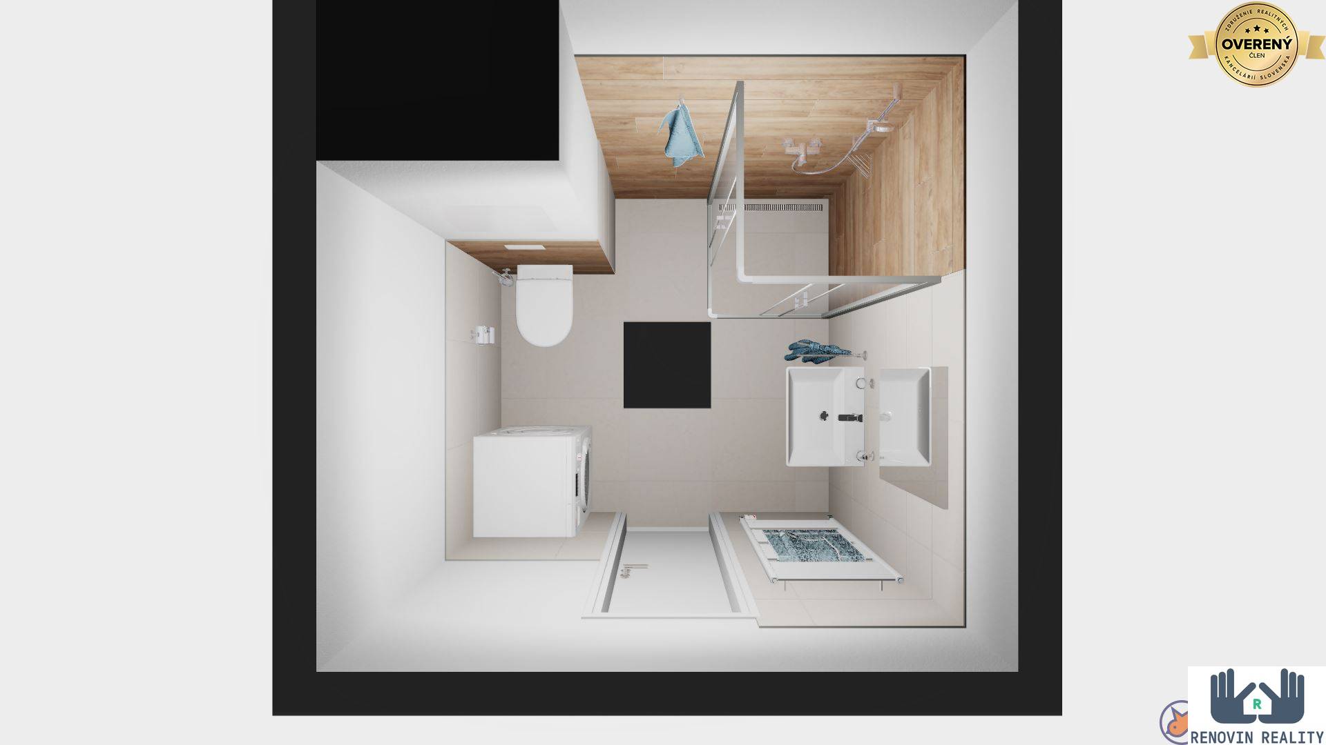  2-izbový byt v novostavbe Hájik vo Zvolene na predaj H5 - kúpelňa 