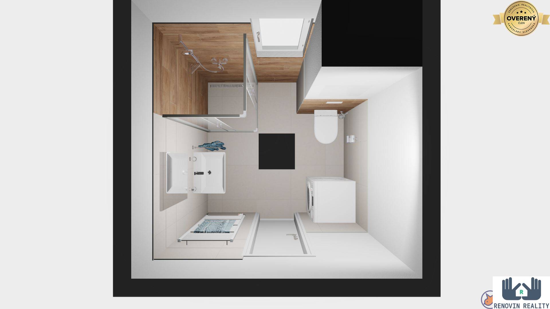   2-izbový byt v novostavbe Hájik vo Zvolene na predaj H7 - kúpelňa