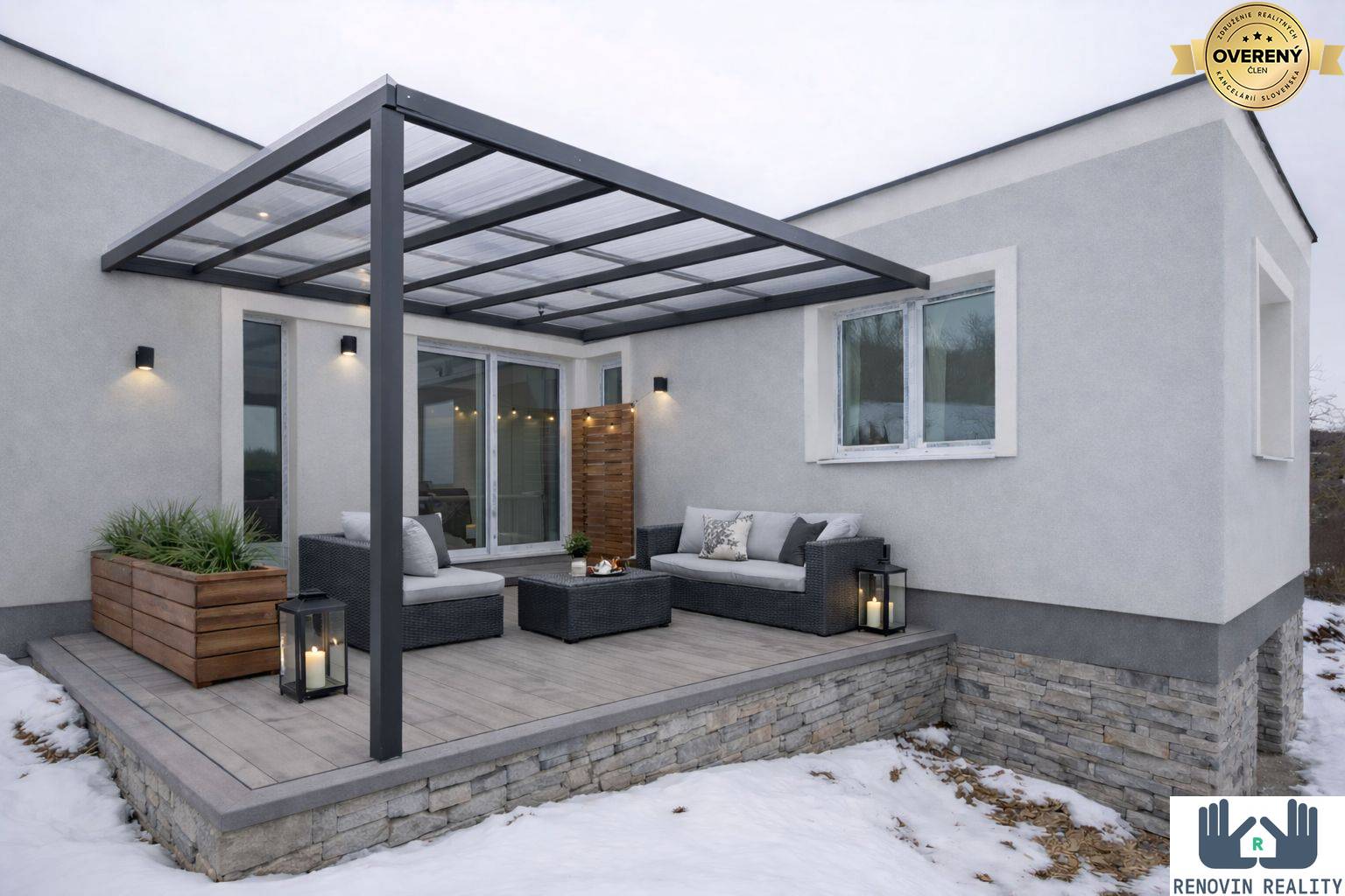 PRIESTRANNÝ RODINNÝ DOM – HONTIANSKE TESÁRE - vizualizacia