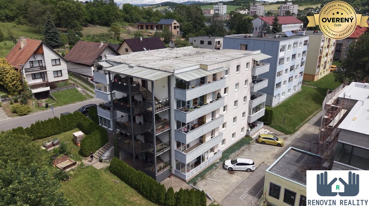Veľký 3 izbový byt s terasou Detva – Štúrova na predaj