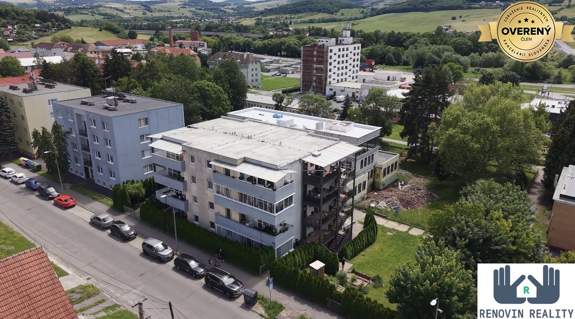 3 izbový byt s terasou a uzatvoreným dvorom v Detve na predaj