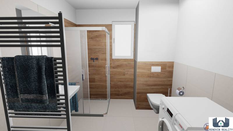 2-izbový byt v novostavbe Hájik vo Zvolene na predaj H7 - kúpelňa