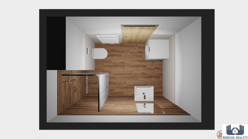  2-izbový byt s krásnym výhľadom v obci Kriváň E2 - kúpelňa