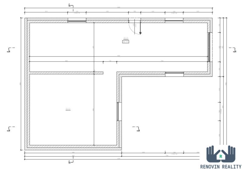 Rodinný dom Hontianske Tesáre - Pôdorys 1 PP