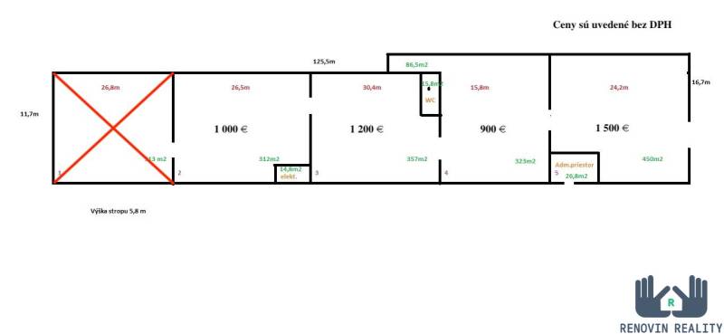 PRENÁJOM SKLADOVÝCH/VÝROBNÝCH HÁL – KRUPINA, PRIEMYSELNÁ ZÓNA